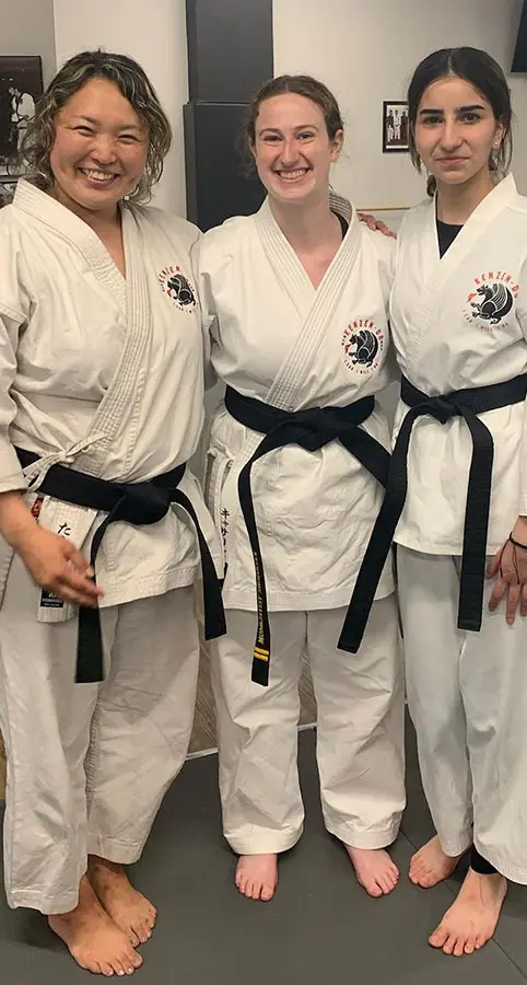 Adults taekwondo school building focus and confidence